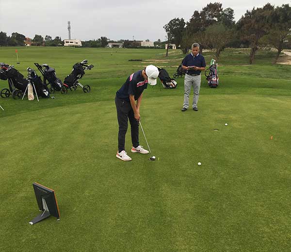 Man playing Golf